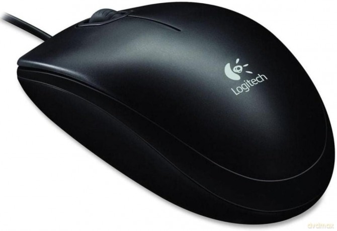Logitech - B100 800dpi Optical High Quality Wired USB Mouse