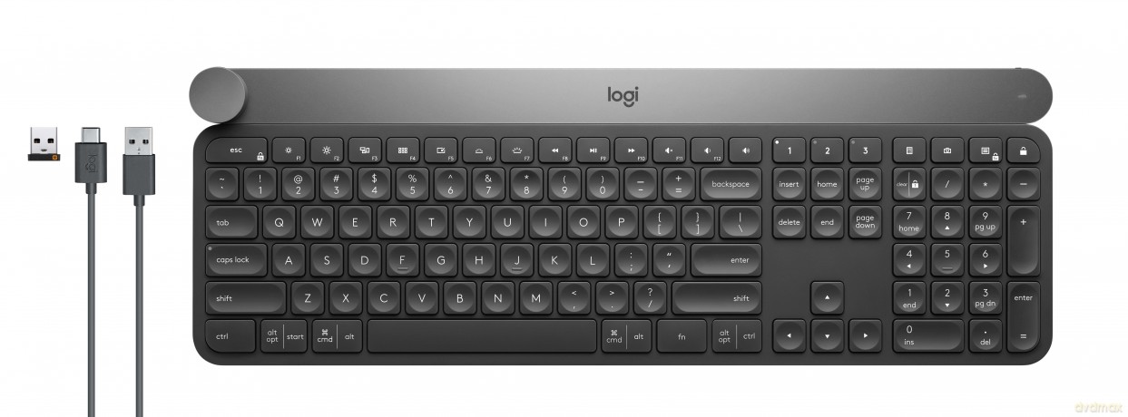 Logitech - Craft Advanced keyboard with creative input dial - Nordic Layout
