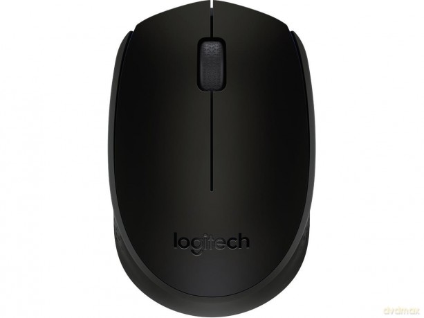 Logitech - M171 RF Wireless Optical 1000DPI Ambidextrous Black