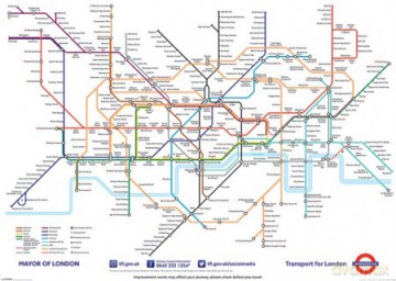 Londyn Mapa Metra [PLAKAT]