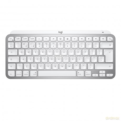 Logitech - MX Keys Mini For Mac Minimalist Wireless Illuminated Keyboard - Nordic Layout