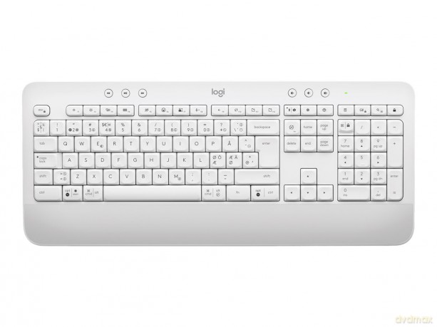 Logitech - Signature K650 Keyboard (Nordic) - Off White