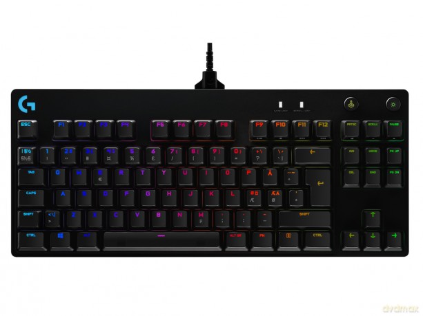 Logitech G PRO Mechanical Gaming Keyboard - BLACK - USB - NORDIC