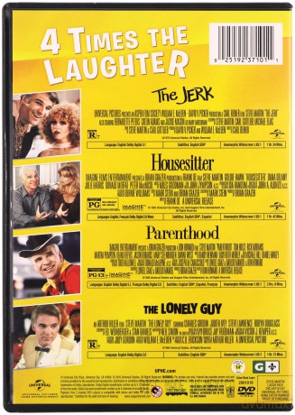 The Jerk / Housesitter / Parenthood / The Lonely Guy (Szajbus / Dzika lokatorka / Spokojnie, tatuśku / Samotny facet) [4DVD]