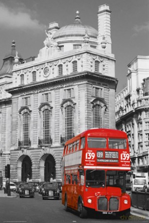 Londyn (Czerwony Autobus) [PLAKAT]