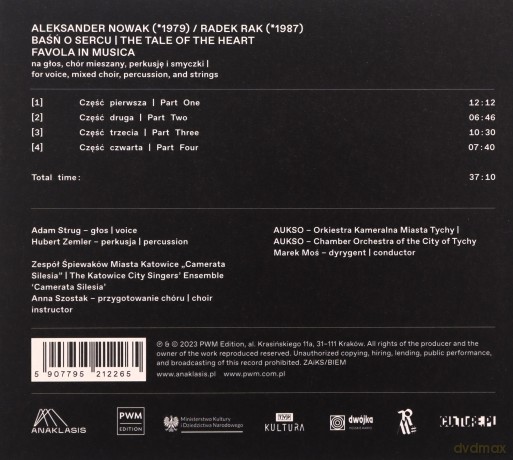 A. Nowak, R. Rak: Baśń O Sercu Favola In Musica [CD]