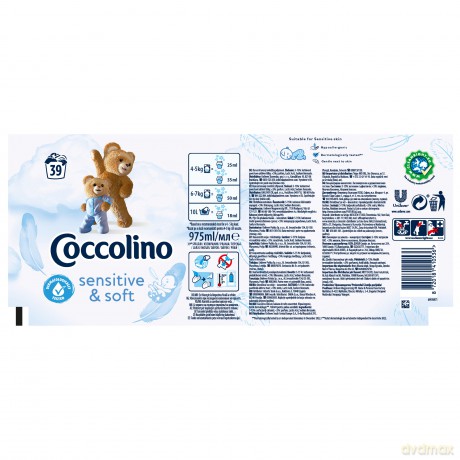 Coccolino Sensitive Pure Delikatny płyn do płukania tkaniny 975 ml