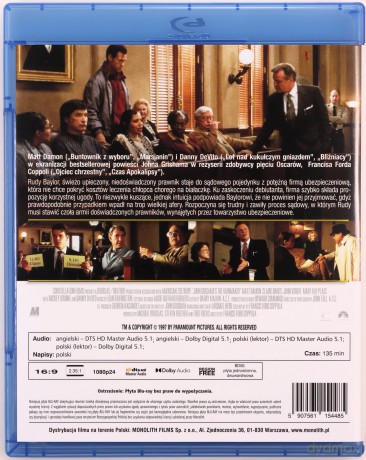 Zaklinacz deszczu [Blu-Ray]