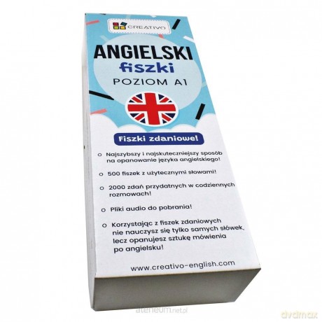 Angielski fiszki zdaniowe (poziom A1) [KSIĄŻKA]