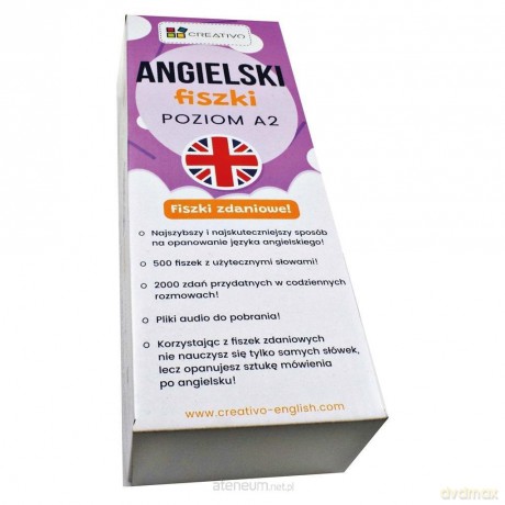 Angielski fiszki zdaniowe (poziom A2) [KSIĄŻKA]