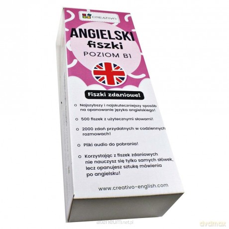 Angielski fiszki zdaniowe (poziom B1) [KSIĄŻKA]