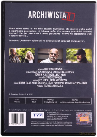 Archiwista sezon 2 [3DVD]