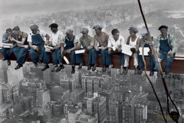 Lunch On A Skyscraper (Colour) [PLAKAT]