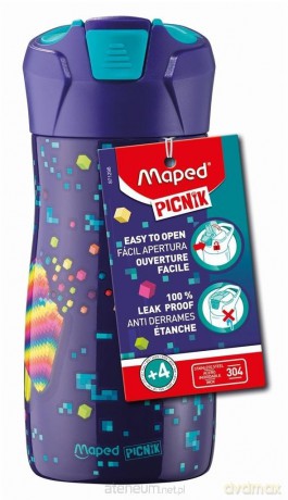 Butelka 430ml ze stali nierdzewnej Pixel