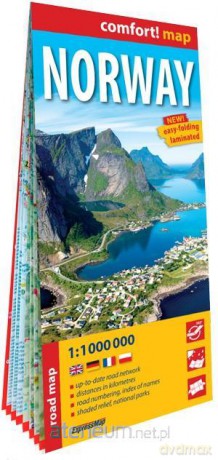 Comfort! map Norway 1:11000 000