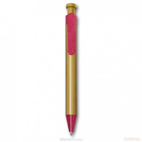 Długopis Bamboo BP-101 różowy (50szt)