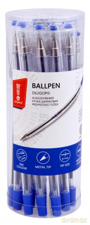 Długopis biurowy 0,7mm nieb, tuba (20szt)