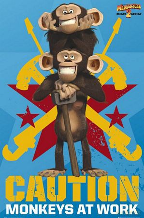 Madagaskar 2 (Małpy) [PLAKAT]