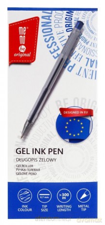 Długopis żelowy 0,7mm niebieski (12szt)