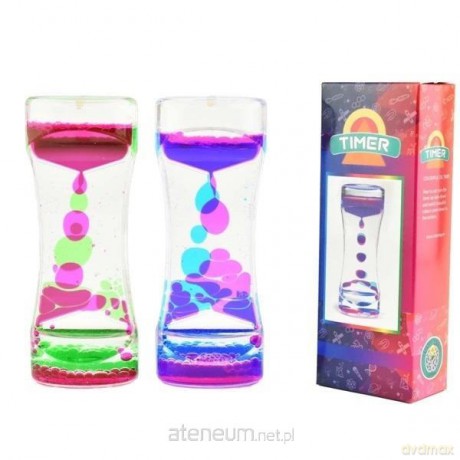 Dwukolorowy płynny timer sensoryczny - klepsydra