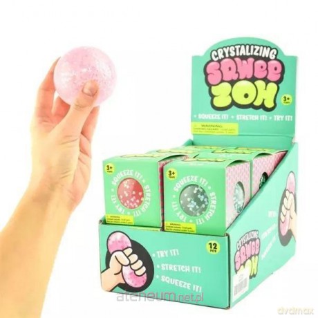 Gniotek sensoryczny pastelowy z kryształkami 8cm