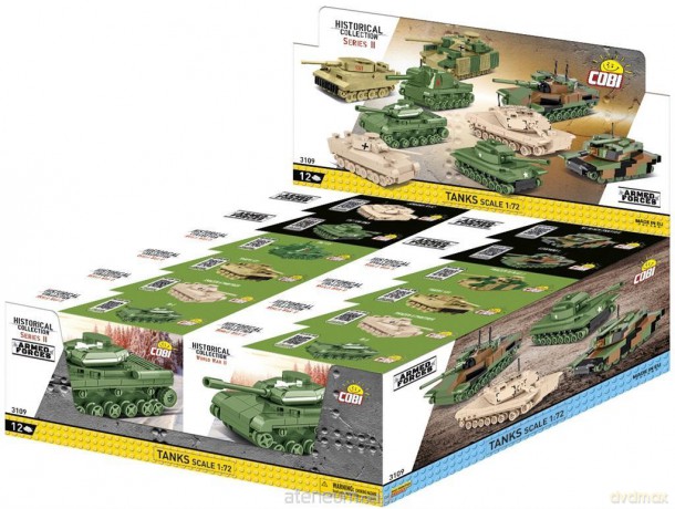 HC and Armed Forces Czołgi 1:72 Seria II (12szt) [KLOCKI]