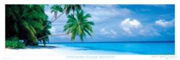 Malediwy (wyspa Fihalhohi) [PLAKAT]