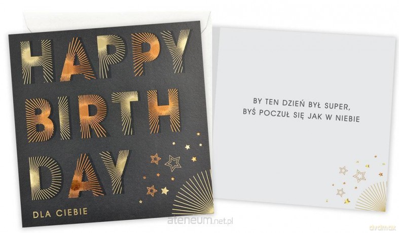 Karnet Urodziny (męskie, happy birthday) [GADZET]