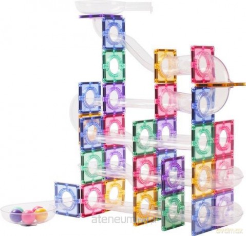 Klocki magnetyczne konstrukcyjne pastelowe 100el [KLOCKI]