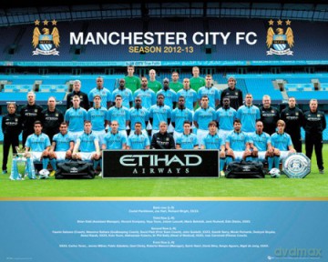 Manchester City Drużyna 12/13 [PLAKAT]