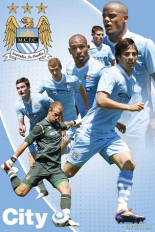 Manchester City Zawodnicy 11/12 [PLAKAT]