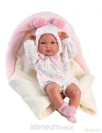 Lalka winylowa bobas Bimba ze śpiworkiem 35cm