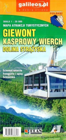 Mapa - Giewont, Kasprowy Wierch.. 1:20 000