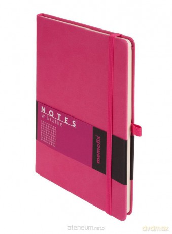 Notes Memofix A5 kratka różowy