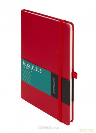 Notes Memofix A5 linia czerwony