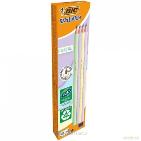 Ołówek bez gumki pastel 12szt BIC