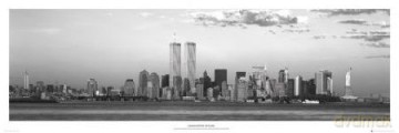 Manhattan Sky B&W (New York) [PLAKAT]