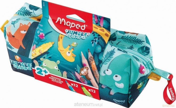 Piónik Jungle Fever 12 kredek i 12 flamastr.