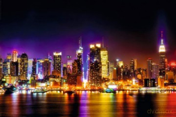 Manhattan Skyline - Reflections [PLAKAT]