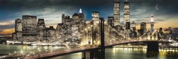 Manhattan, New York (night And Noon) [PLAKAT]