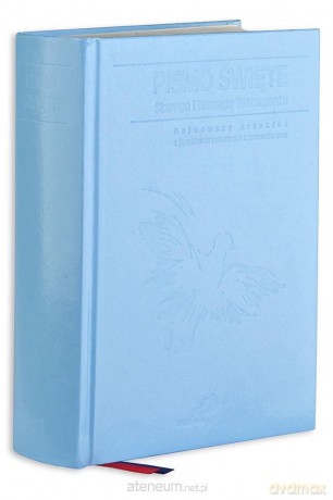 Pismo Święte Stary Testament i Nowy Testament pagninatory błękitne [KSIĄŻKA]