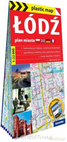 Plastic map Łódź plan miasta 1: 22 000