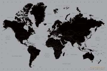 Mapa Świata (Contemporary) [PLAKAT]