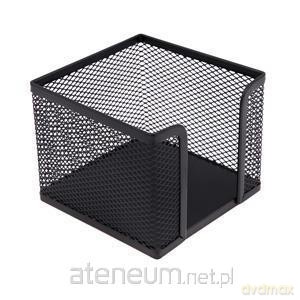 Pojemnik na karteczki metalowy czarny