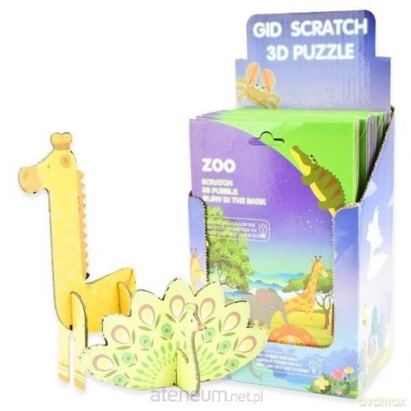 Puzzle 3D zdrapki świecące w ciemności Safari [PUZZLE]