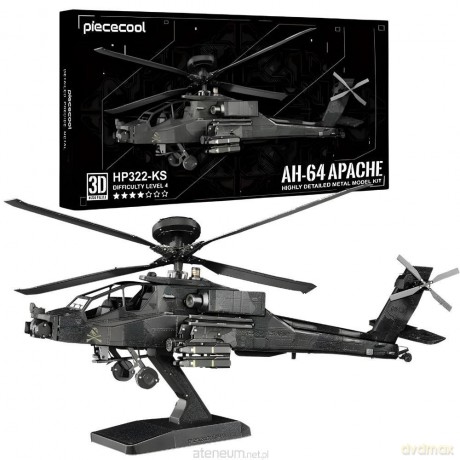 Puzzle Metalowe Model 3D - Helikopter [PUZZLE]