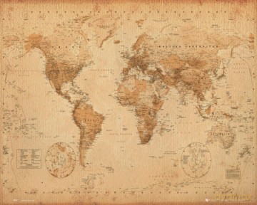 Mapa Świata (ye Olde Ang.) [PLAKAT]