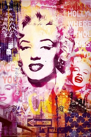 Marilyn Monroe - Kolaż Miejski [PLAKAT]