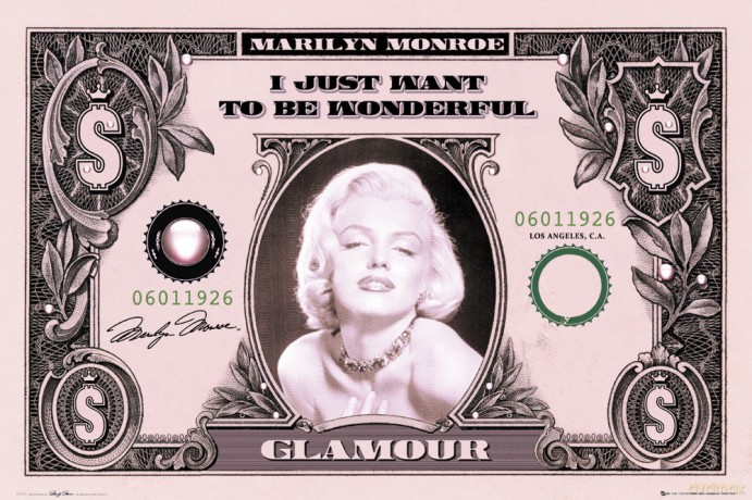 Marilyn Monroe (Banknot Dolarowy) [PLAKAT]