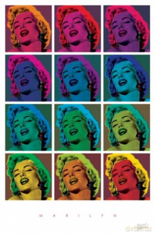 Marilyn Monroe (Pop Art Squares) - Bernard Of Hollywood [PLAKAT]